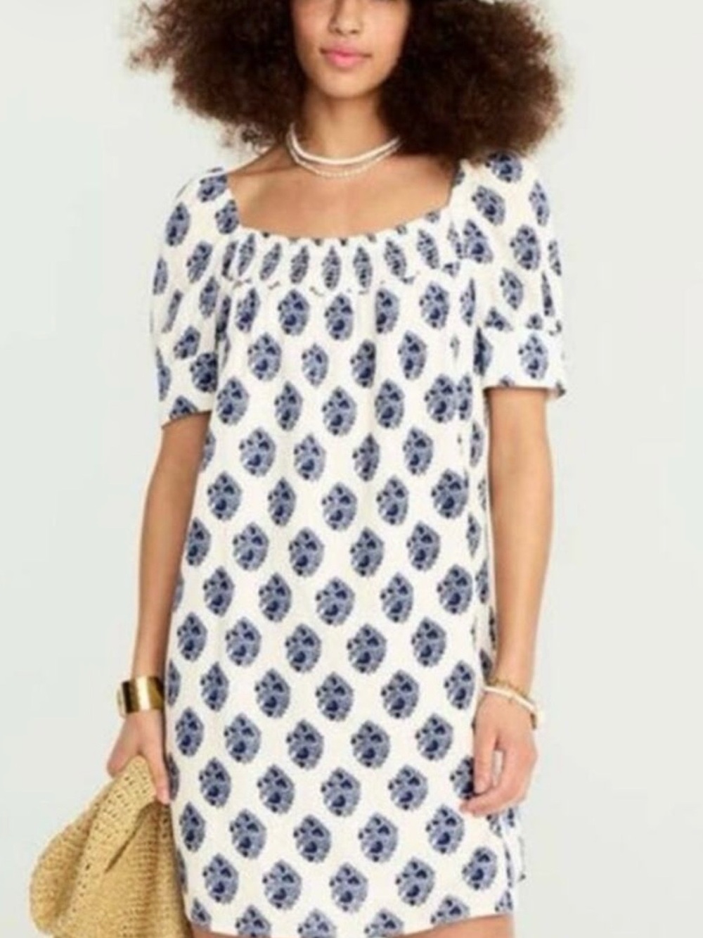 J. Crew Square-Neck Dress